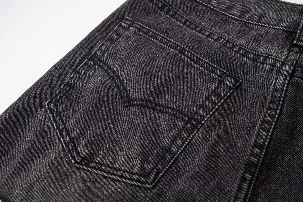 Chrome Hearts Multi Cross Patch Denim Jeans - Grey Gothic Street Pants