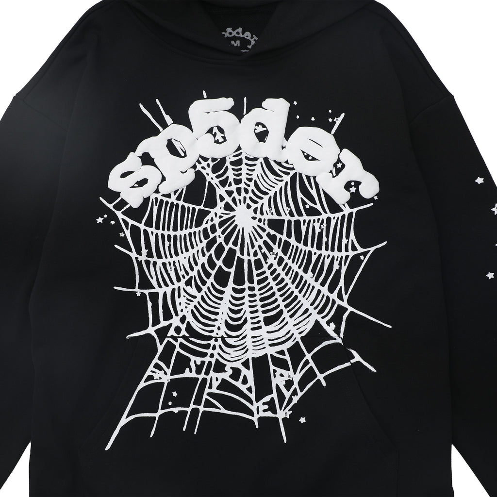 Sp5der OG Web Hoodie  Black